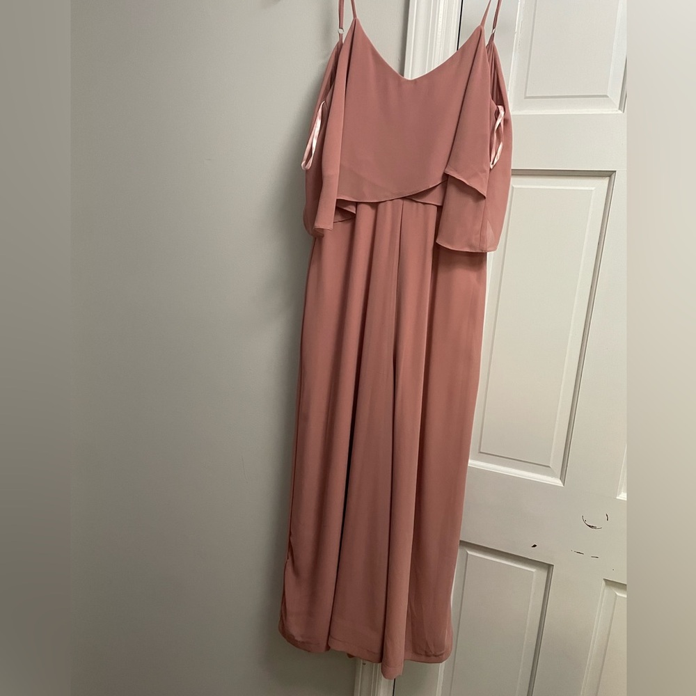 Dusty rose jump suit